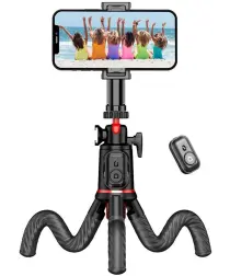 SBG Flexibele Draagbare Octopus Tripod Houder met Selfie Functie Zwart