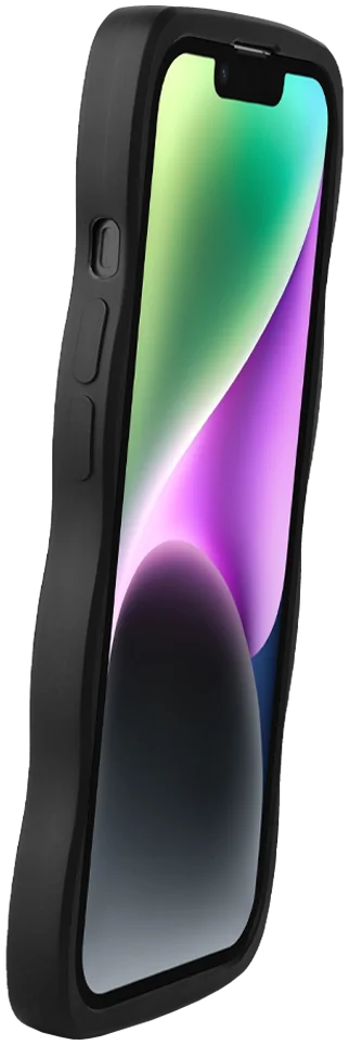 HappyCase Wavy Apple iPhone 14 Hoesje TPU Back Cover Zwart afbeelding 14