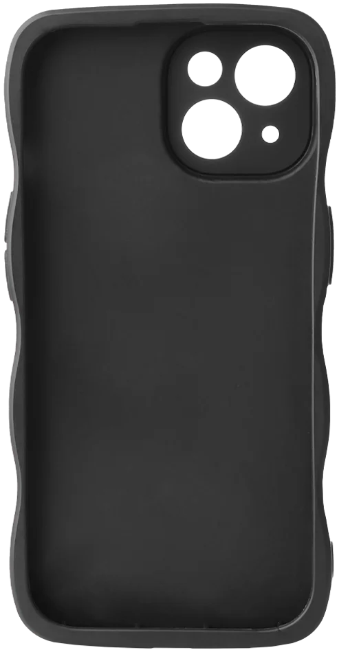 HappyCase Wavy Apple iPhone 14 Hoesje TPU Back Cover Zwart afbeelding 15