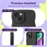 HappyCase Wavy Apple iPhone 14 Hoesje TPU Back Cover Zwart afbeelding 3