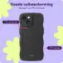 HappyCase Wavy Apple iPhone 14 Hoesje TPU Back Cover Zwart afbeelding 4