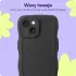 HappyCase Wavy Apple iPhone 14 Hoesje TPU Back Cover Zwart afbeelding 5