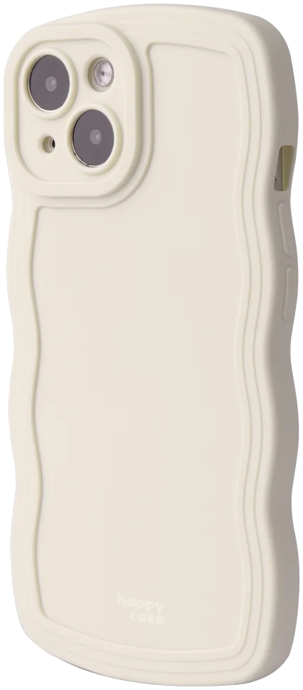 HappyCase Wavy Apple iPhone 14 Hoesje TPU Back Cover Beige afbeelding 12