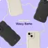HappyCase Wavy Apple iPhone 14 Hoesje TPU Back Cover Beige afbeelding 7