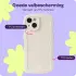 HappyCase Wavy Apple iPhone 14 Hoesje TPU Back Cover Beige afbeelding 4