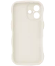 HappyCase Wavy Apple iPhone 16 Hoesje TPU Back Cover Beige