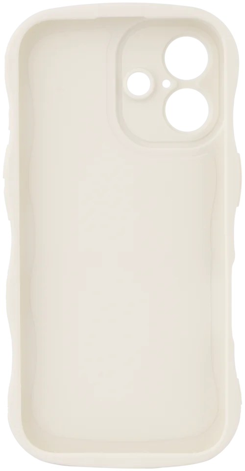 HappyCase Wavy Apple iPhone 16 Hoesje TPU Back Cover Beige afbeelding 16