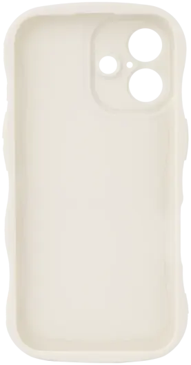 HappyCase Wavy Apple iPhone 16 Hoesje TPU Back Cover Beige afbeelding 16