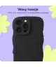 HappyCase Wavy Apple iPhone 16 Pro Hoesje TPU Back Cover Zwart