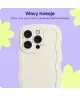 HappyCase Wavy Apple iPhone 16 Pro Hoesje TPU Back Cover Beige