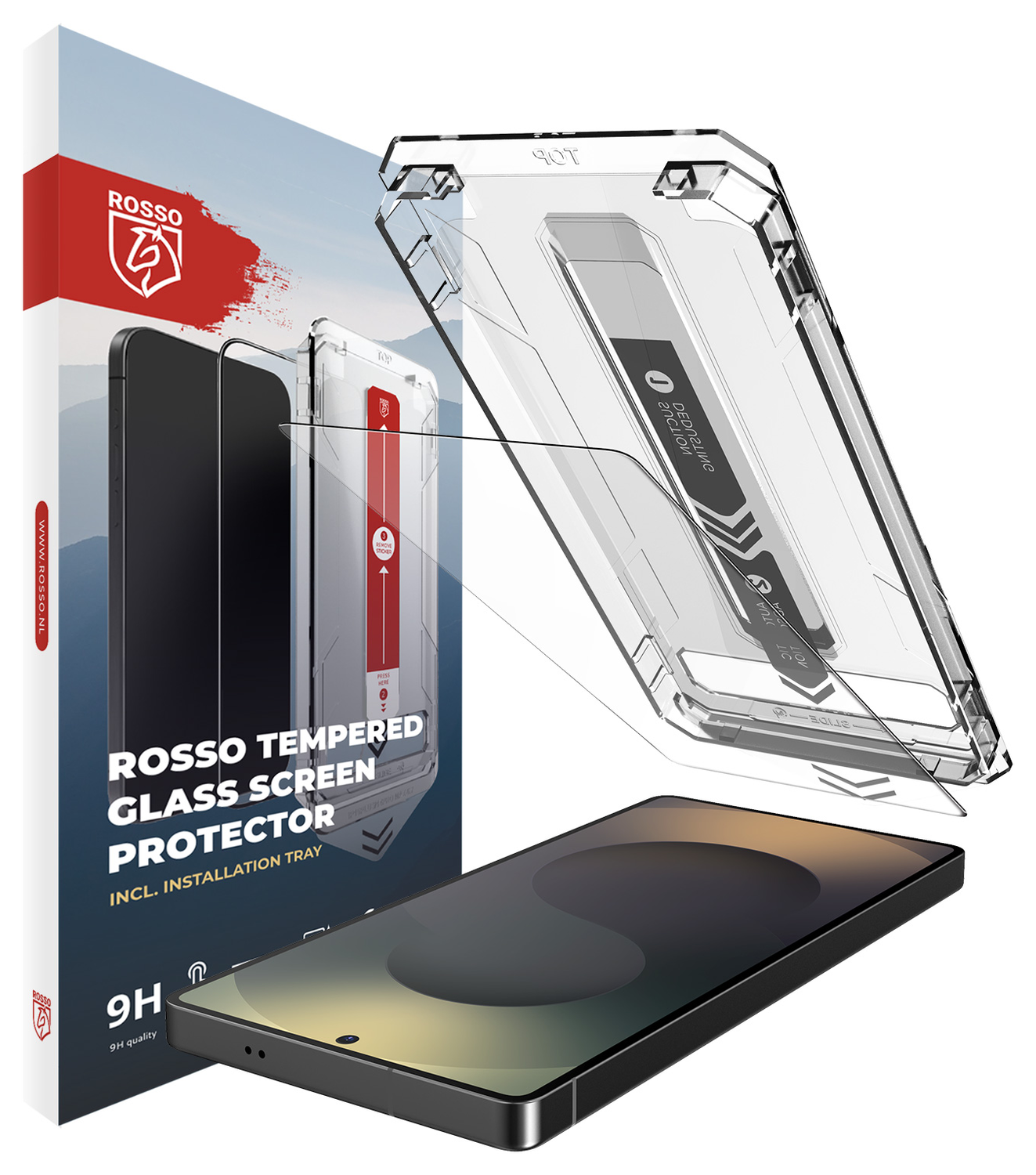Rosso Samsung Galaxy S25 Ultra Tempered Glass met Installatietray Dust Removal afbeelding 1