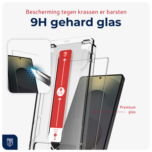 Rosso Samsung Galaxy S25 Ultra Tempered Glass met Installatietray Dust Removal afbeelding 2