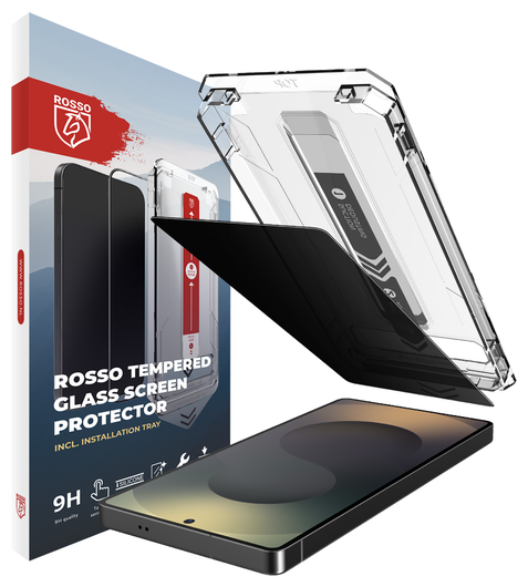Rosso Samsung Galaxy S25 Ultra Privacy Glass met Installatietray Dust Removal afbeelding 1