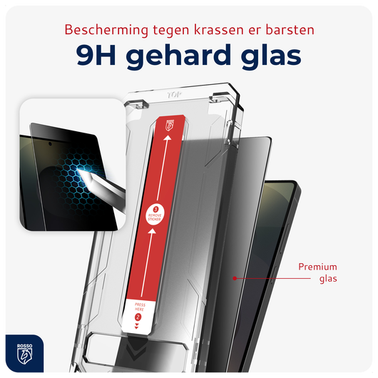 Rosso Samsung Galaxy S25 Ultra Privacy Glass met Installatietray Dust Removal afbeelding 2