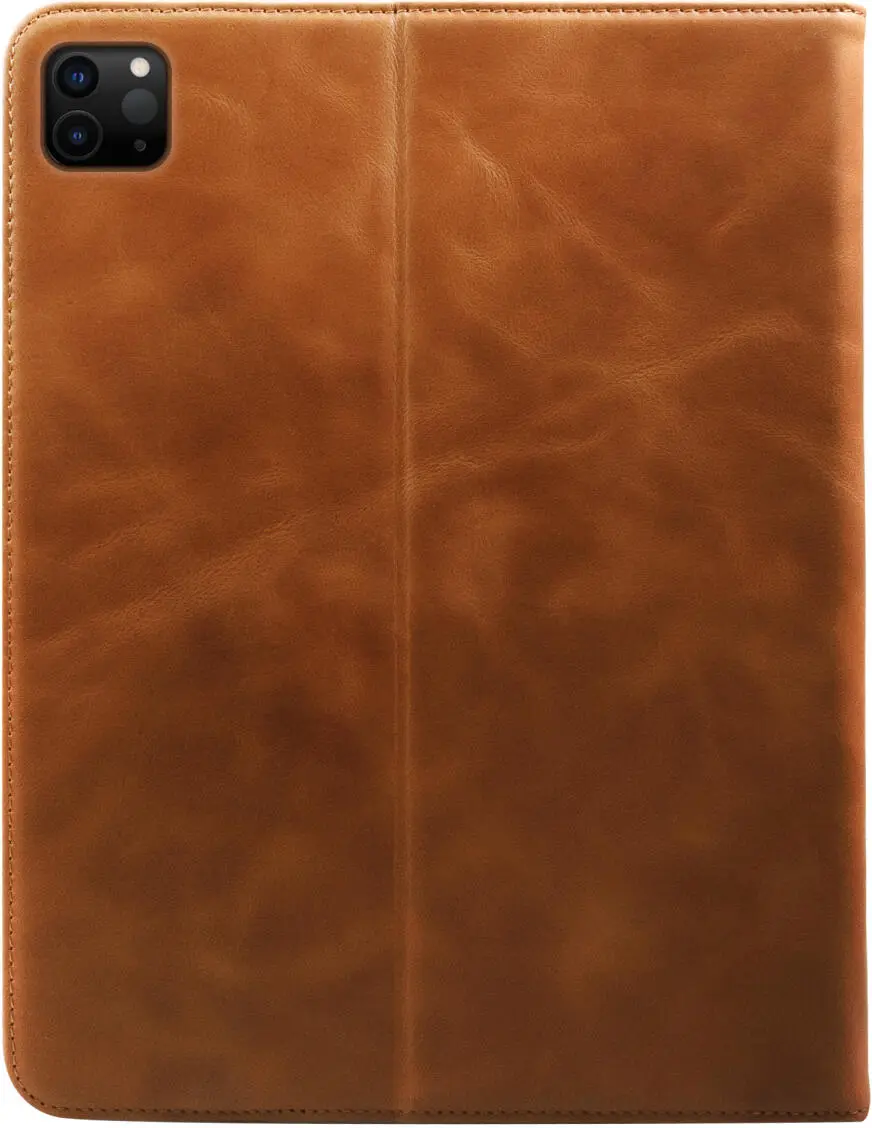 Rosso Deluxe Apple iPad Pro 12.9 Hoes Book Case Echt Leer Bruin afbeelding 2