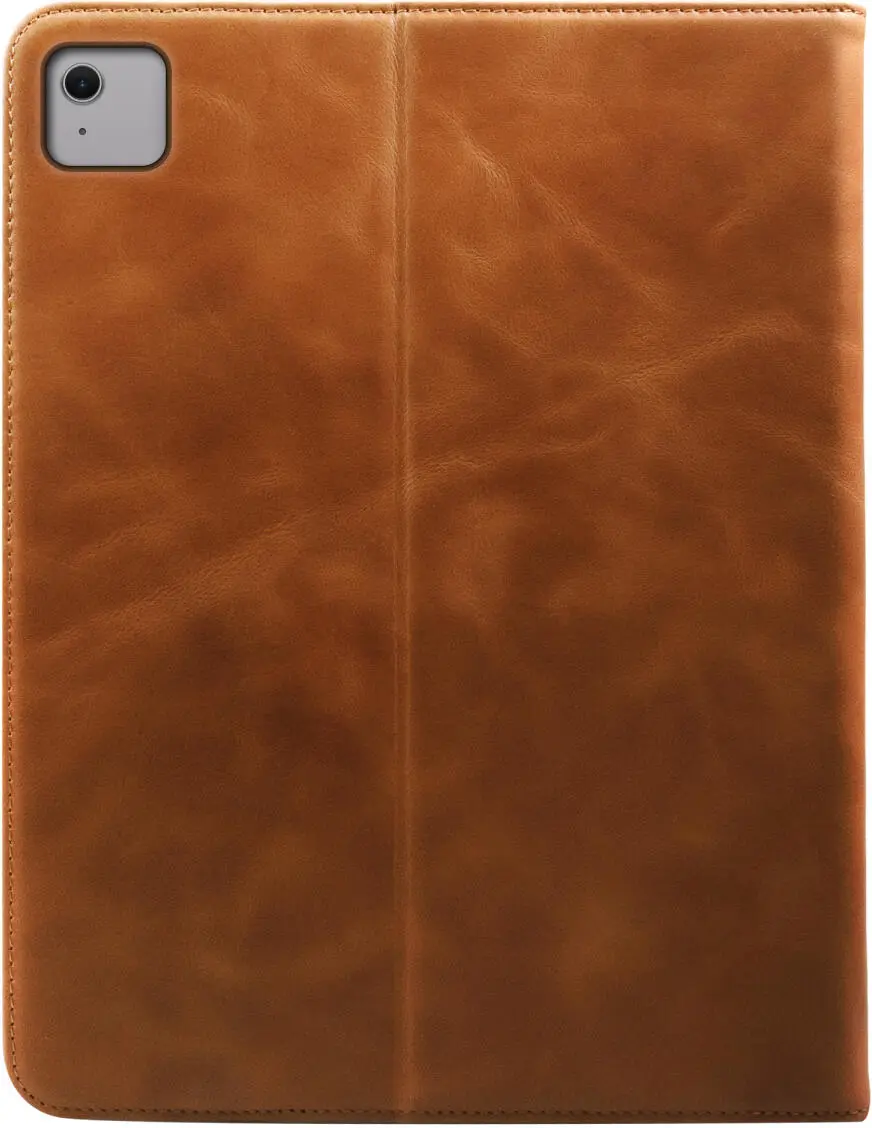 Rosso Deluxe Apple iPad Air 13 (24/25) Hoes Book Case Echt Leer Bruin afbeelding 2