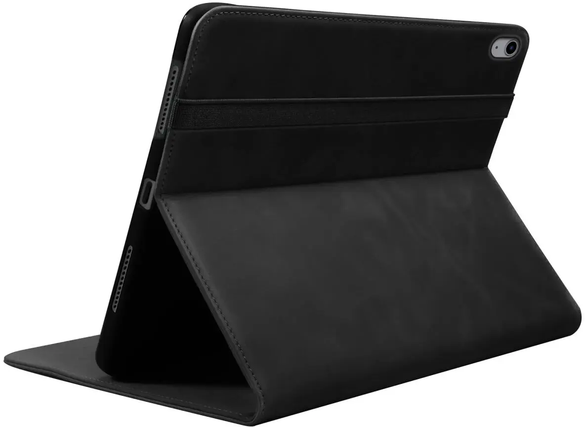 Rosso Deluxe Apple iPad 11 (2025) / 10.9 (2022) Hoes Book Case Echt Leer Zwart afbeelding 7