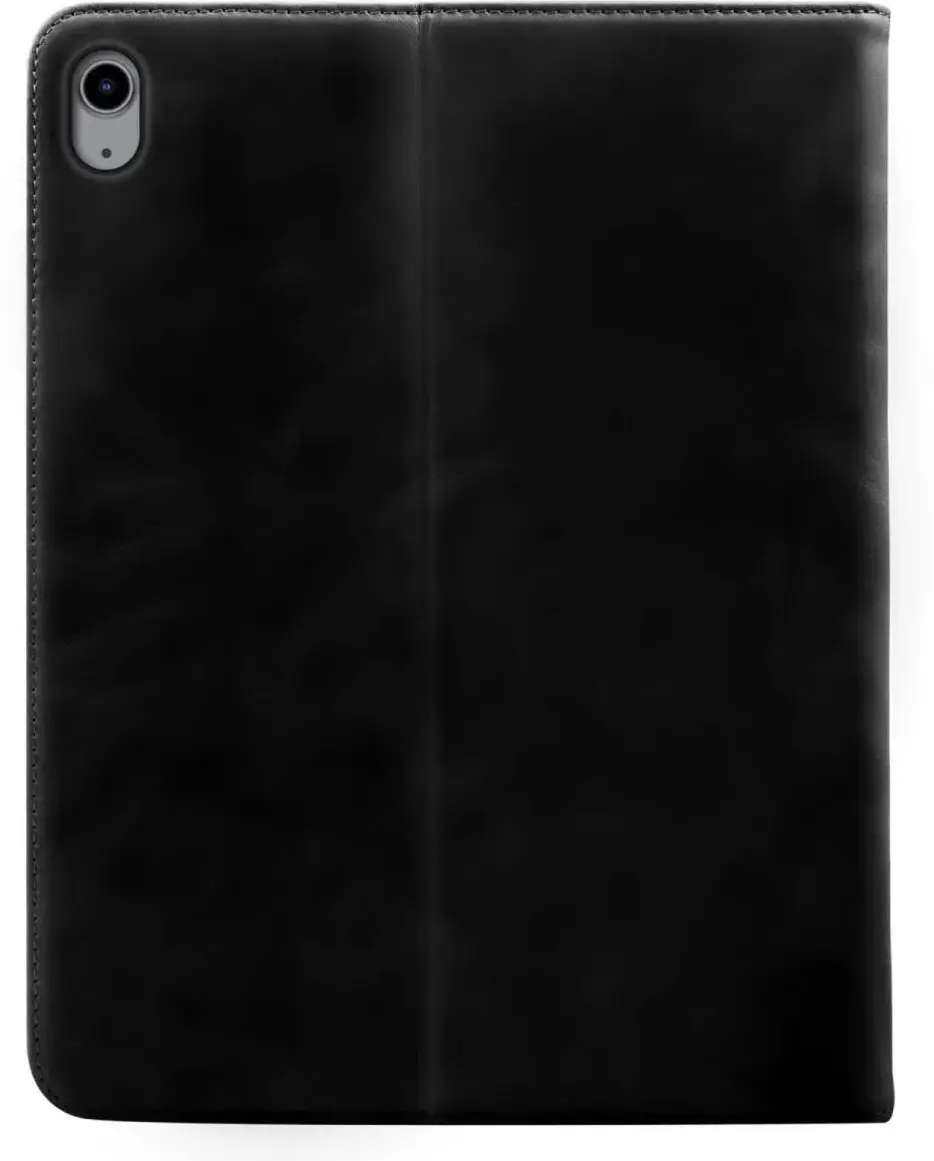 Rosso Deluxe Apple iPad 11 (2025) / 10.9 (2022) Hoes Book Case Echt Leer Zwart afbeelding 2