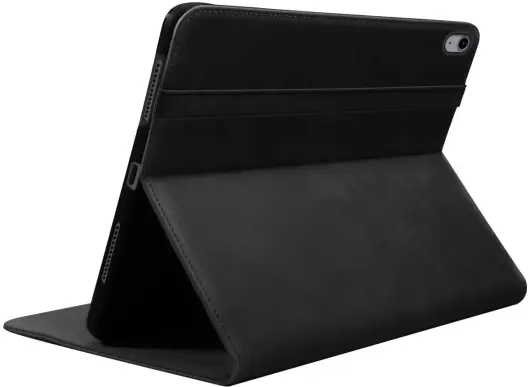 Rosso Deluxe Apple iPad 11 (2025) / 10.9 (2022) Hoes Book Case Echt Leer Zwart afbeelding 7