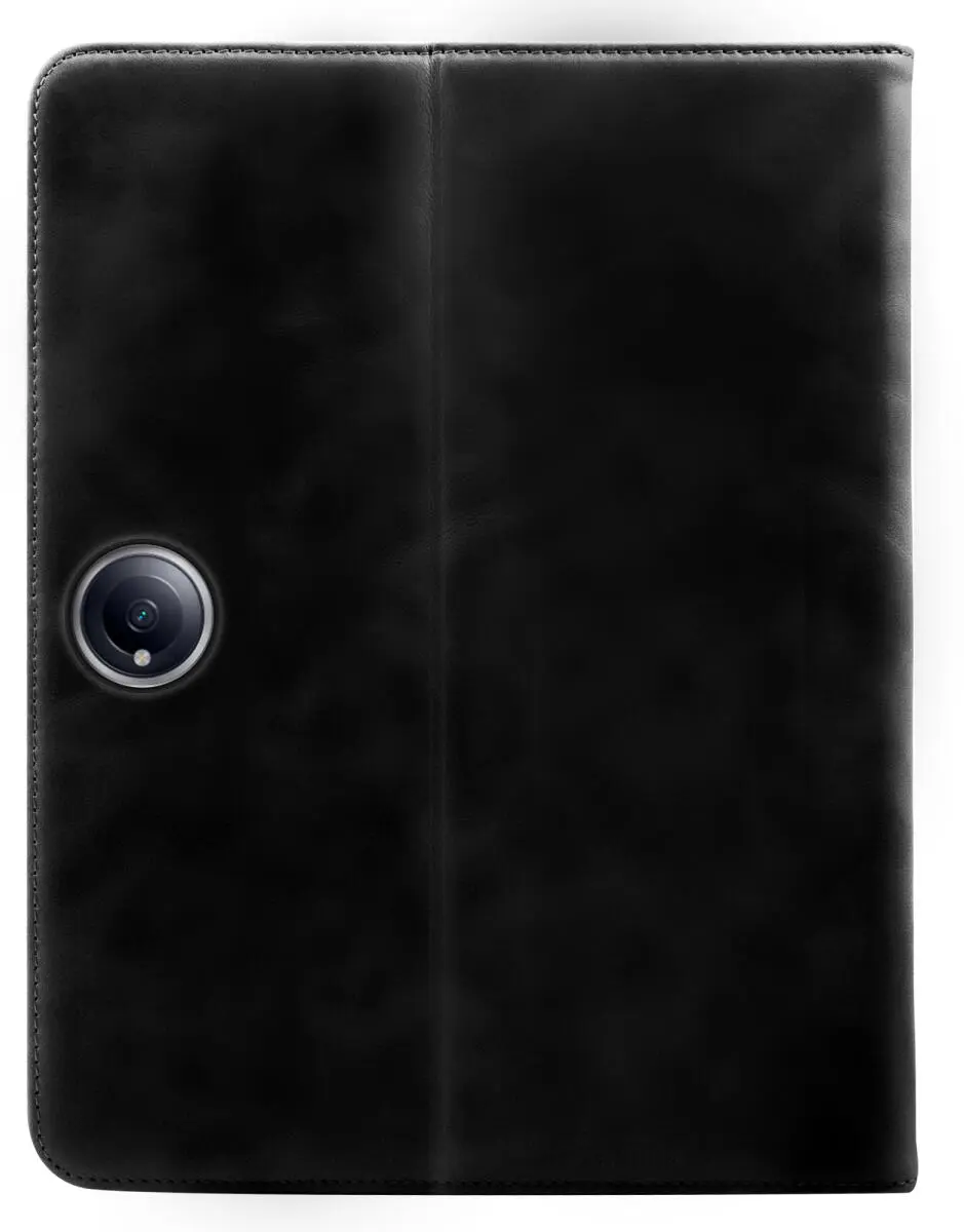 Rosso Deluxe OnePlus Pad 2 Hoes Book Case Echt Leer Zwart afbeelding 2