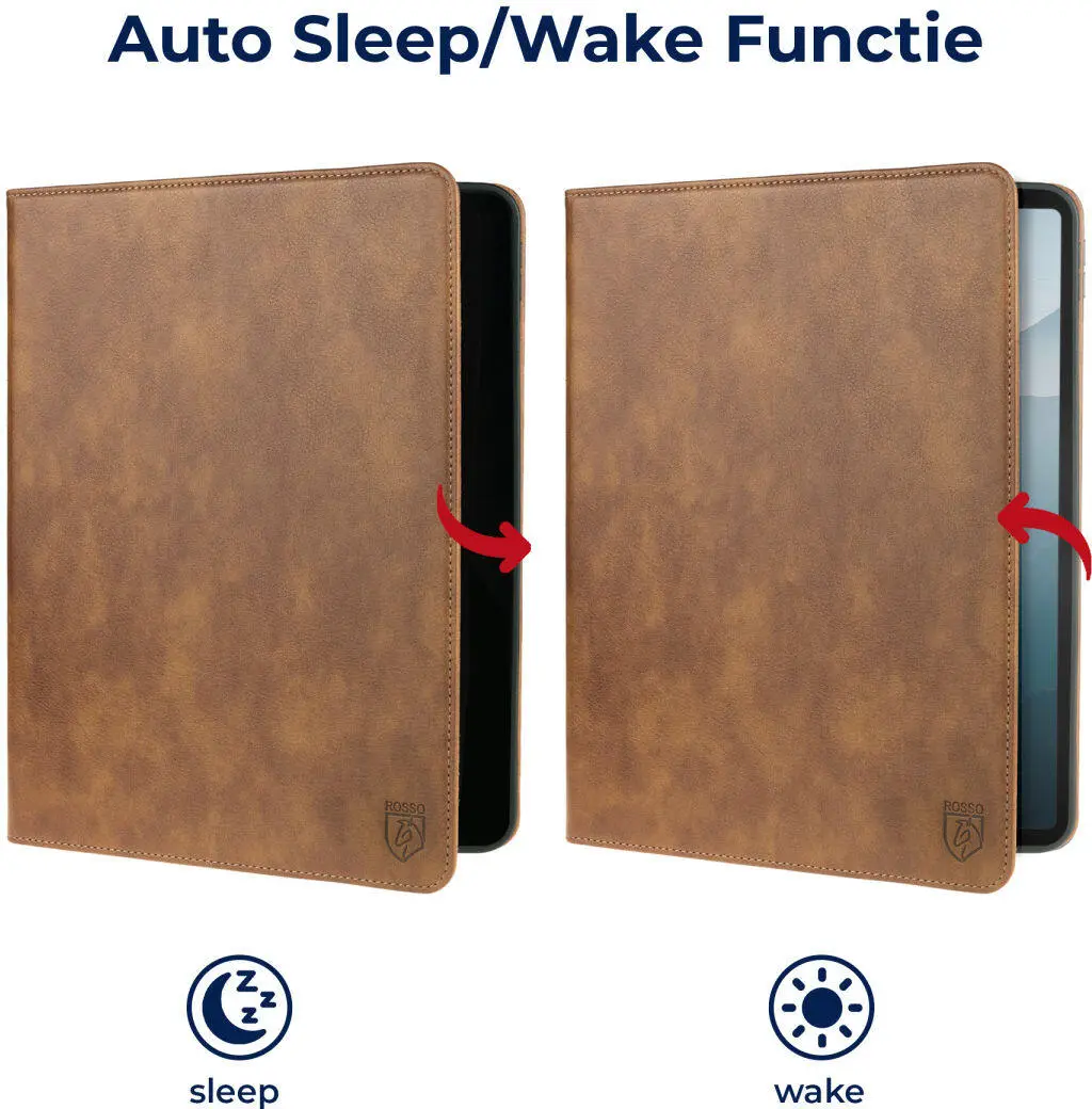 Rosso Element Apple iPad Air 10.5 (2019) Hoes Book Case Bruin afbeelding 7