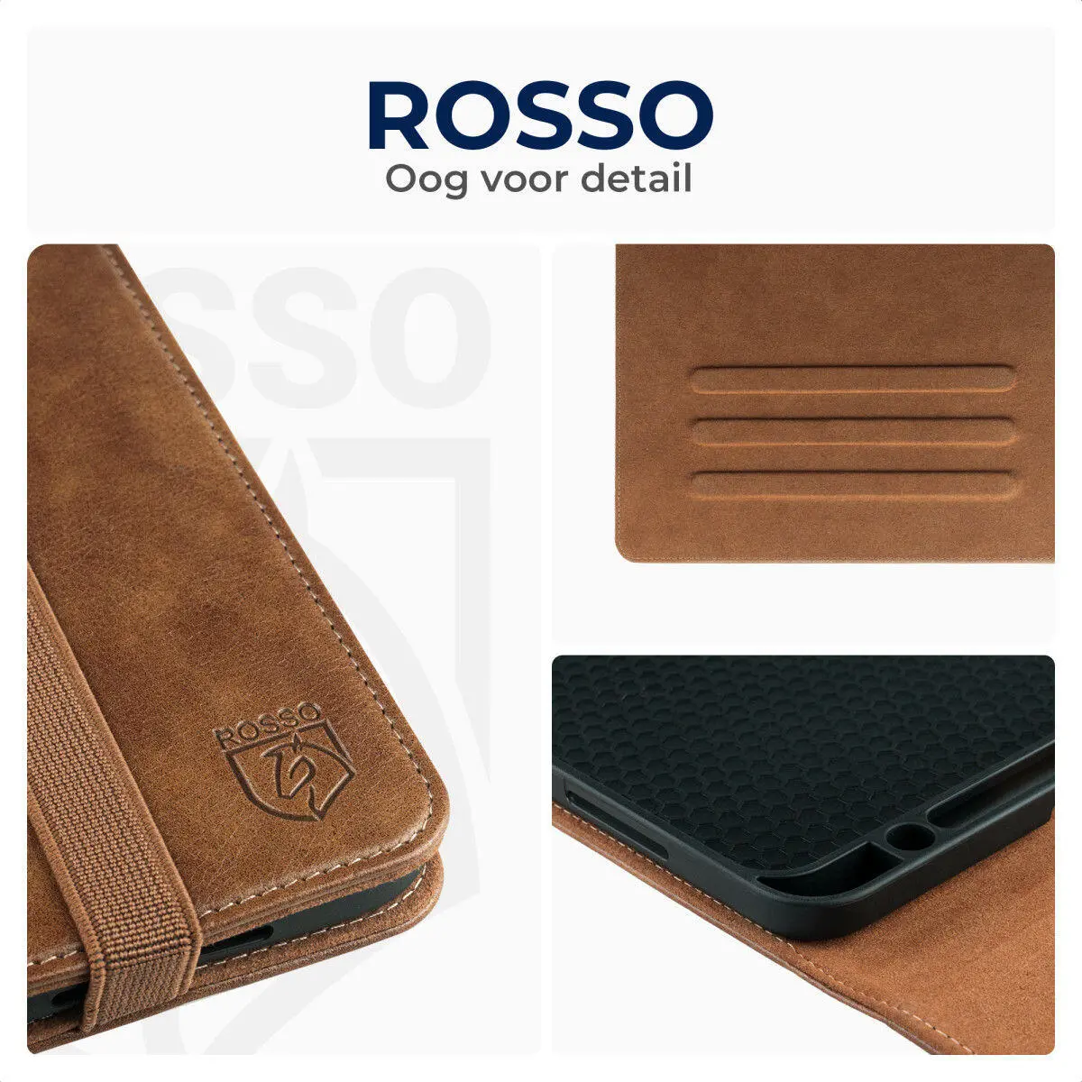Rosso Element Apple iPad Air 10.5 (2019) Hoes Book Case Bruin afbeelding 5
