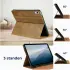 Rosso Element Apple iPad Air 10.5 (2019) Hoes Book Case Bruin afbeelding 4