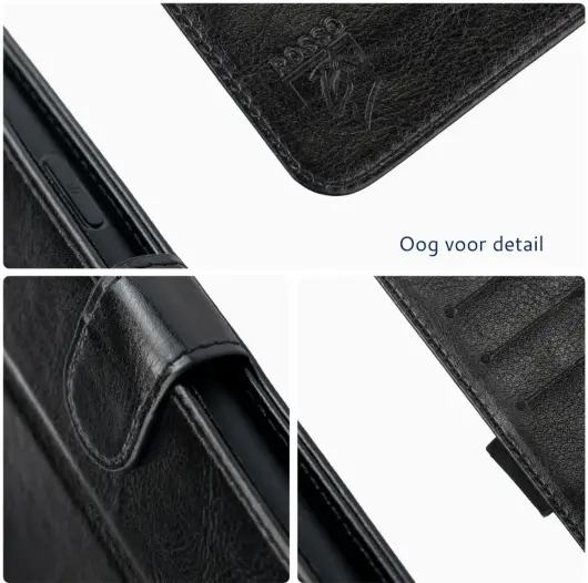 Rosso Element Oppo A60 4G Hoesje Book Case Wallet Zwart afbeelding 6