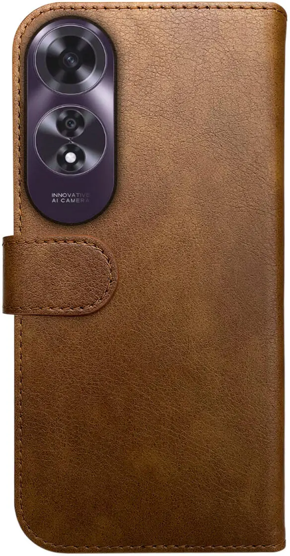 Rosso Element Oppo A60 4G Hoesje Book Case Wallet Bruin afbeelding 2