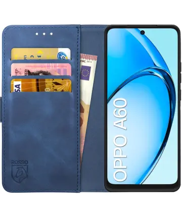 Rosso Element Oppo A60 4G Hoesje Book Case Wallet Blauw Hoesjes