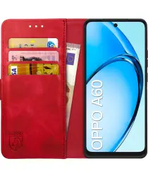 Rosso Element Oppo A60 4G Hoesje Book Case Wallet Rood