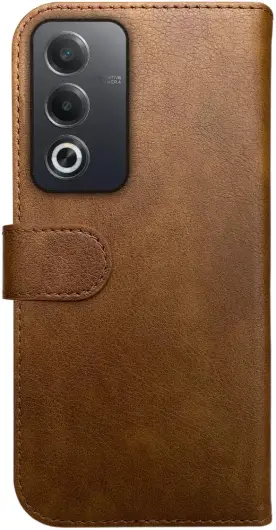 Rosso Element Oppo A80 Hoesje Book Case Wallet Bruin afbeelding 2