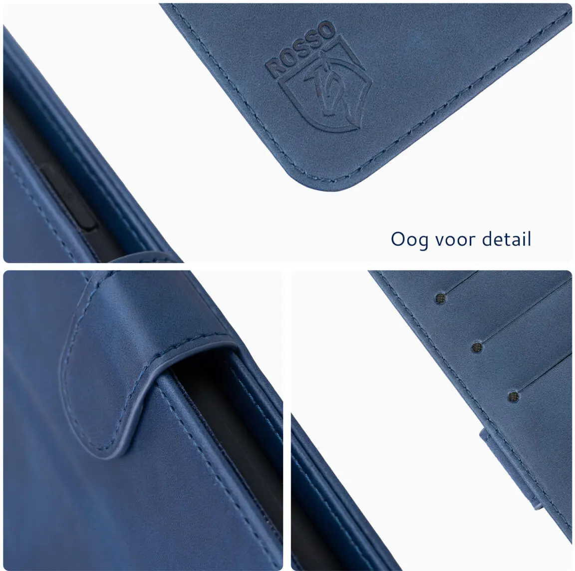 Rosso Element Oppo A80 Hoesje Book Case Wallet Blauw afbeelding 5