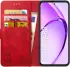 Rosso Element Oppo A80 Hoesje Book Case Wallet Rood