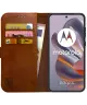 Rosso Element Motorola Edge 50 Neo Hoesje Book Case Wallet Bruin