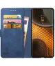 Rosso Element Motorola Edge 50 Ultra Hoesje Book Case Wallet Blauw