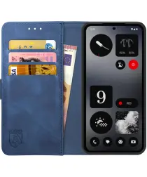 Rosso Element Nothing CMF Phone 1 Hoesje Book Case Wallet Blauw