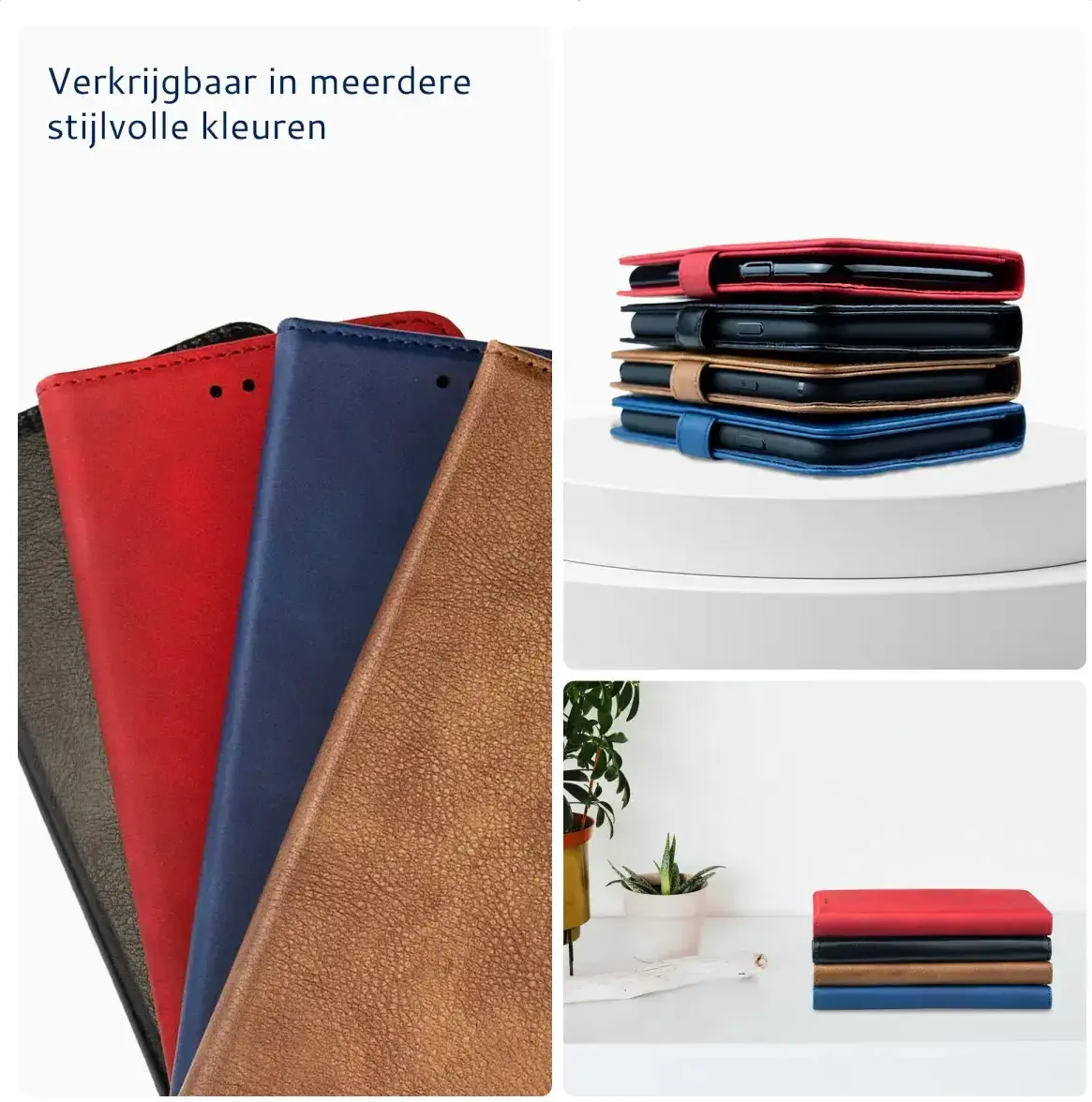 Rosso Element Samsung Galaxy A56 Hoesje Book Case Wallet Blauw afbeelding 5