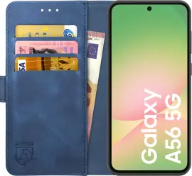 Rosso Element Samsung Galaxy A56 Hoesje Book Case Wallet Blauw afbeelding