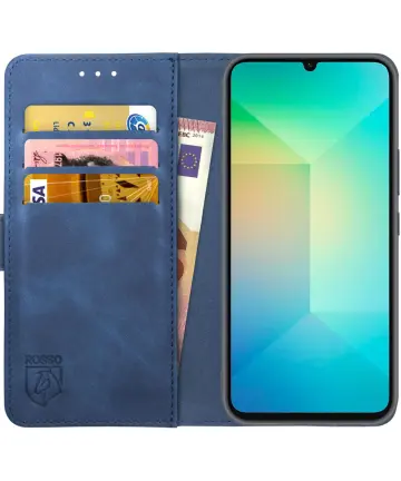 Rosso Element Samsung Galaxy A06 Hoesje Book Case Wallet Blauw Hoesjes