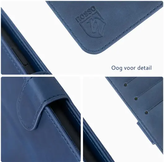 Rosso Element Samsung Galaxy A06 Hoesje Book Case Wallet Blauw afbeelding 6
