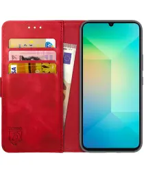 Rosso Element Samsung Galaxy A06 Hoesje Book Case Wallet Rood afbeelding