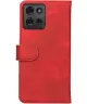 Rosso Element Motorola Moto G75 Hoesje Book Case Wallet Rood