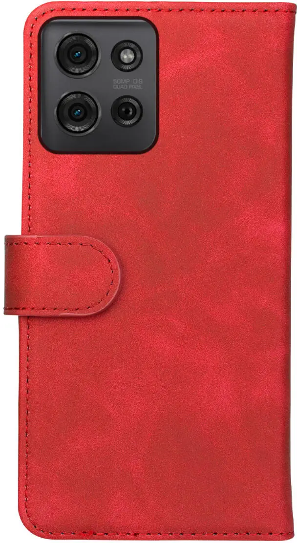 Rosso Element Motorola Moto G75 Hoesje Book Case Wallet Rood afbeelding 2
