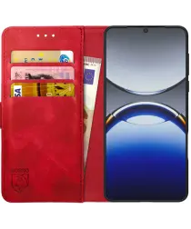 Rosso Element Oppo Find X8 Pro Hoesje Book Case Wallet Rood