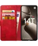 Rosso Element Xiaomi 14T Hoesje Book Case Wallet Rood