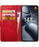 Rosso Element Xiaomi 14T Pro Hoesje Book Case Wallet Rood