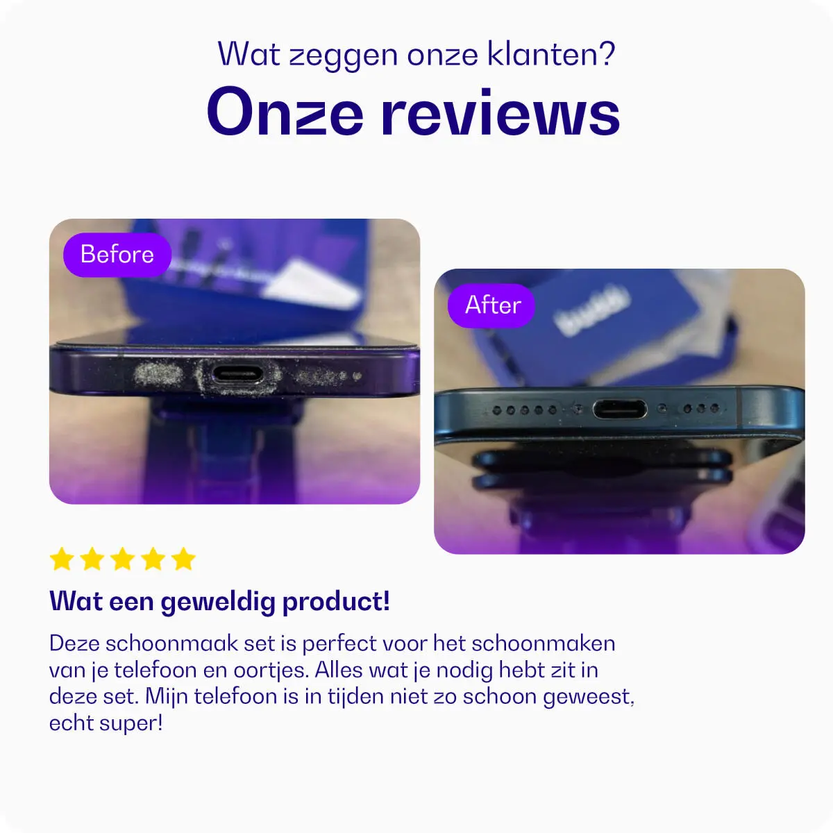 Buddi Professionele Schoonmaakset voor Smartphones, Tablets en AirPods afbeelding 6