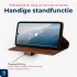 Rosso Deluxe Samsung Galaxy A56 Hoesje Echt Leer Book Case Bruin afbeelding 9