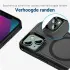 Apple iPhone 14 Hoesje Dual-Layer Hybride Back Cover met MagSafe Zwart afbeelding 5